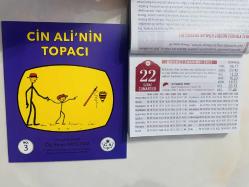 22 Şubat 2025 hediyelik orijinal Diyanet takvim yaprağı (Cin Ali kitabı hediyeli:)