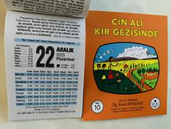 22 Aralık 2025 hediyelik orijinal Fazilet takvim yaprağı (Cin Ali kitabı hediyeli:)