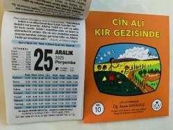 25 Aralık 2025 hediyelik orijinal Fazilet takvim yaprağı (Cin Ali kitabı hediyeli:)