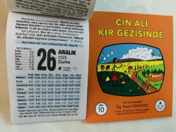 26 Aralık 2025 hediyelik orijinal Fazilet takvim yaprağı (Cin Ali kitabı hediyeli:)