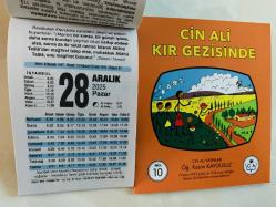 28 Aralık 2025 hediyelik orijinal Fazilet takvim yaprağı (Cin Ali kitabı hediyeli:)