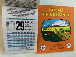 29 Aralık 2025 hediyelik orijinal Fazilet takvim yaprağı (Cin Ali kitabı hediyeli:)