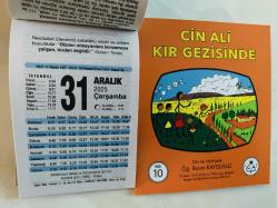 31 Aralık 2025 hediyelik orijinal Fazilet takvim yaprağı (Cin Ali kitabı hediyeli:)