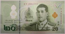 TAYLAND 20 BAHT 2022 POLİMER ÇİL KONDÜSYON