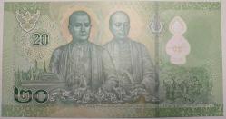 TAYLAND 20 BAHT 2022 POLİMER ÇİL KONDÜSYON