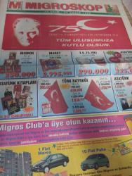 SABAH MELODİ ALIŞVERİŞ GAZETESİ  - 24 Ekim 1998 -İpek Ongun-Loreal Paris-Mimoza dergisi-Ebru Şallı-Leyla Tekül-Mert Ali Başarır-Prima Bebek Bezi-IsaDora-Rubinstein-Loreal Perfection-Bourjois-Estee Lauder-Lancome-Margaret Astor-Yataş Yatak-Pierre Cardin-Dufy Koleksiyonu-Marks&Spencer-Ermenegildo Zegna-Damat&Tween-Sarar-Halil&cupido-Şirin Sever-Philips-She dergisi-Jagler-erkekler doğum günlerinde ne ister-bu kampanyada yok yok-kadında koku tutkusu-etkileyici ve kışkırtıcı -sevgiden sevgiye-deodorantlar-migroskop-kupa bardak-atatürk baskılı balon-türk bayrağı-zeytinyağı-mudurnu-hayat su-pepsi-tuborg-santral-zeytin-asma yaprağı-sütaş peynir-bahçıvan-dardanel-domates püresi-piyale un-kosla-yumoş-hacı şakir-viva-pronto-erkek gömleği-kalem pil-klasik külotlu çorap saçı çizgi hafta sonu gezileri-nezaket kuralları-küçük futbolcular-sağlıklı ürünler-her mevsim dondurma-ışıldayan gelecek-ev dekorasyonu-peşin fiyatına taksit