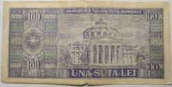 ROMANYA 100 LEI 1966 YORGUN/TEMİZ KONDÜSYON