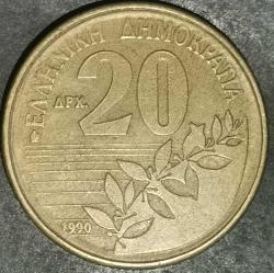 YUNANİSTAN 1990  20 DRAHMİ