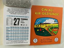 27 Temmuz 2025 hediyelik orijinal Fazilet takvim yaprağı (Cin Ali kitabı hediyeli:)