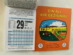 29 Temmuz 2025 hediyelik orijinal Fazilet takvim yaprağı (Cin Ali kitabı hediyeli:)