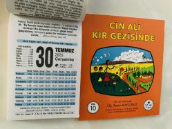 30 Temmuz 2025 hediyelik orijinal Fazilet takvim yaprağı (Cin Ali kitabı hediyeli:)