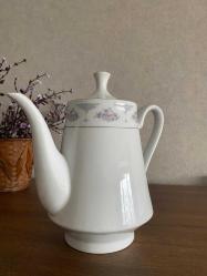 Vintage Silverie Fine China Sapphire model porselen çaydanlık