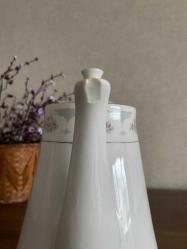 Vintage Silverie Fine China Sapphire model porselen çaydanlık