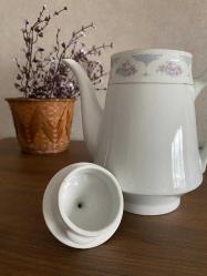 Vintage Silverie Fine China Sapphire model porselen çaydanlık