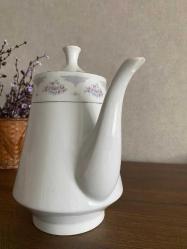 Vintage Silverie Fine China Sapphire model porselen çaydanlık