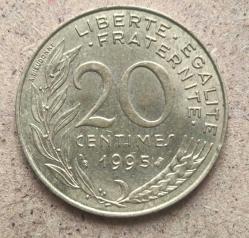 Fransa 20 centim 1995
