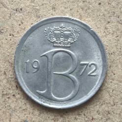Belçika 25 centim 1972