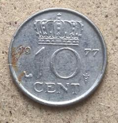 Hollanda 10 cent 1977