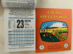 23 Mayıs 2025 hediyelik orijinal Fazilet takvim yaprağı (Cin Ali kitabı hediyeli:)