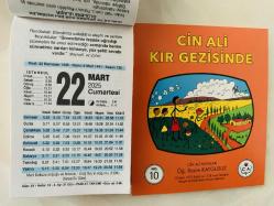 22 Mart 2025 hediyelik orijinal Fazilet takvim yaprağı (Cin Ali kitabı hediyeli:)