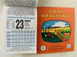 23 Mart 2025 hediyelik orijinal Fazilet takvim yaprağı (Cin Ali kitabı hediyeli:)