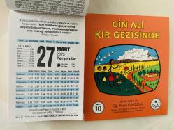 27 Mart 2025 hediyelik orijinal Fazilet takvim yaprağı (Cin Ali kitabı hediyeli:)