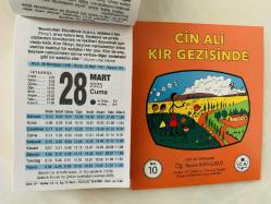28 Mart 2025 hediyelik orijinal Fazilet takvim yaprağı (Cin Ali kitabı hediyeli:)