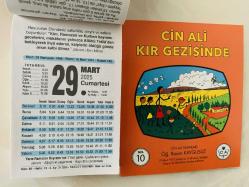 29 Mart 2025 hediyelik orijinal Fazilet takvim yaprağı (Cin Ali kitabı hediyeli:)