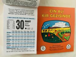 30 Mart 2025 hediyelik orijinal Fazilet takvim yaprağı (Cin Ali kitabı hediyeli:)