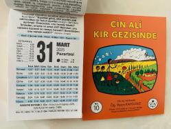 31 Mart 2025 hediyelik orijinal Fazilet takvim yaprağı (Cin Ali kitabı hediyeli:)