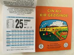 25 Şubat 2025 hediyelik orijinal Fazilet takvim yaprağı (Cin Ali kitabı hediyeli:)