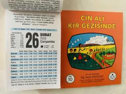 26 Şubat 2025 hediyelik orijinal Fazilet takvim yaprağı (Cin Ali kitabı hediyeli:)