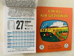 27 Şubat 2025 hediyelik orijinal Fazilet takvim yaprağı (Cin Ali kitabı hediyeli:)