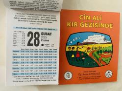 28 Şubat 2025 hediyelik orijinal Fazilet takvim yaprağı (Cin Ali kitabı hediyeli:)
