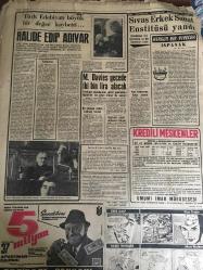 YENİ SABAH GAZETESİ 10 OCAK 1964 YIL :26 SAYI :8919--Türkler Kıbrıs da Ayrı İdare Kurdu --55 Mil tutan Limasol yolculuğu maceraydı ---Konferansın hangi gün toplanacağı belli değil ---YTP den 12 senatör ve mebus istifa etti --Bir otelde üç gün başbaşa kalmışlar ---İngilizler Rumlardan Çekiniyor --Gümülcineli yobaza mektup --Türk Edebiyatı büyük bir değer  kaybetti : Halide Edip Adıvar --M.Davies gece de iki bin lira alacak ---Türk müziğinin  ses vadisinde en büyük ve şahane temsilcisi :Münir Nurettin Selçuk --Radyo Programlar ---Fenerbahçe ve Beşiktaş dev maça hazır ---Fikret Kırcan a göre Beşiktaş iyi durumda --M.Ali Has : Hiç korkmuyoruz dedi --Y.Doğu ailesi para almadığını söyledi --Fenerbahçe de prim  usulü değişiyor --Aydemir in idam cezası  tasdik edildi --Gelin arabası  dört saat dağ başında kaldı --Athenagoras Kanada yı gidecek---AP liler Hükümetin Kıbrıs Politikasını Beğenmiyor --