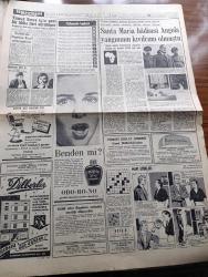 Hürriyet Gazetesi - 5 Haziran 1961 - Amerika ile Sovyetler Arasında Bütün Seviyelerde Temaslar Devam Edecek - Kennedy İle Kruşçef'in Viyana'daki Toplantısı Sona Erdi - Ayrılırken Kennedy Gülüyor Kruşçef Sabit Nazarla Bakıyordu - CHP de Kasım Gülek Yüzünden İkilik Mevcut - Kepez Elektrik Santrali Ay Sonunda Hizmete Giriyor - Harice Seyahat İçin 200 Dolar Almak Şart - Kadın Ticaretine Paydos - Gün Battıktan Sonra Aşk Romanı Yazan Elizabeth Seiffert Yazı Dizisi - Cezayir Davası Yazan M. Feridun Bellisar - Namık Kemal Şilebi Okul Gemisi Olarak Kullanılacak - Dedektif Nik'in Maceraları Çizgi Roman - Yunus Emre İçin Yeni Bir İddia İleri Sürülüyor - Mavi Ufuklar Aşk Ve Macera Romanı Çizen Faruk Geç - Defterimi Kapıyorum Aşk Romanı Fazıla Atabek Yazı Dizisi - Serbest Güreşte Üçüncü Olabildik - 1 Numaralı Tenisçimiz Nazmi Bari Şampiyon - Karşıyaka Ogün Altıparmak'ı Bırakmak İstemiyor - Fatoş Çizgi Roman - Güngörmüşler Çizgi Roman - Gökler Hakimi Gordon Çizgi Roman - Ülker Bisküvi