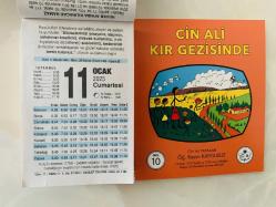 11 Ocak 2025 hediyelik orijinal Fazilet takvim yaprağı (Cin Ali kitabı hediyeli:)