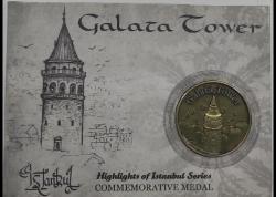Galata kulesi hatıra madalyon