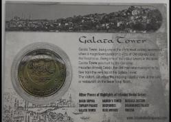 Galata kulesi hatıra madalyon