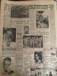 YENİ SABAH GAZETESİ  5 NİSAN 1960 YIL :22 SAYI :7576--İnönü ,Nevşehir ve Aksaray  da büyük tezahüratla karşılandı ---Bölükbaşı iktidar seçimi geriye bırakabilir --Meclis dün sakin bir toplantı yaptı ---G.Afrika da polis ,yerli halka tekrar hücum etti ---Bir fuhuş yuvasında 2 kız talebe bulundu --Orhan Birgit  bıçak taşıdığı iddiasıyla mahkemeye verildi --100 bin lira ile emlakını  seçim için bahse koyuyor ---Necip Fazıl Niğde de  hapse girdi ---Hadiseler ve  hesaplar : Siyavuşgil --Aile portreleri :Ferhan ve Doğan  Onat Suna ve Asuman Korad ---Kan davasının sebep olduğu feci cinayet --Yengesini Ankara ya getirip 300 liraya sattı --3. Rafinerinin temel atma töreni 9 Nisan da ---Bir Müslüman Yarbay ,Fransız 21. Piyade Alayı Kumandanı Oldu ---İngiltere de bir çocuk cin çarptı diye hastanelik oldu ---Beşiktaş Kilyos ta, Galatasaray Yeşilköy de yarını bekliyorlar ---Beykoz Karagümrük Maçı Tekrarlanacak --Şeker Şirketi suistimali sanıkları berat etti --İncesu olayları meclise  getirildi --
