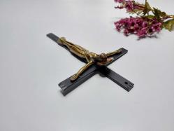 Eskilerden Hz. İşa Biblosu - Eski Pirinç Hz İsa Biblo - Çarmıha Gerilmiş İsa Duvar İkonası