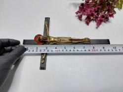 Eskilerden Hz. İşa Biblosu - Eski Pirinç Hz İsa Biblo - Çarmıha Gerilmiş İsa Duvar İkonası