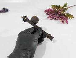 Pirinç Divit - Hokka - Antika Tarzı Kalemlik - Hattat Kalemliği - Küçük Boy