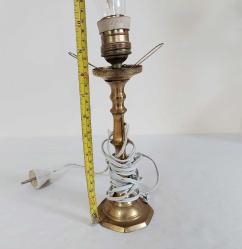 Pirinç Şamdan - Gece Lambası - Pirinç Fener - Komodin Üzeri Lamba - Dekoratif Obje
