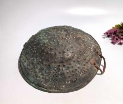 Antika Süzgeç - Kevgir Bakır Süzgeç Mutfak Objesi Eşya - NADİR Boy