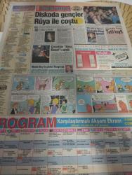 SABAH MELODİ GAZETESİ VE SABAH TELERAMA GAZETESİ KADINLARA ÖZEL - 6 Şubat 1993 -Karikatürler-Walt Disney/Boncuk-Mort Walker-Dick Browne/Bizim Aile-Tom Armstrong/Marvin-Graham Allen-John Dodd/Kral Kedi-Süleyman Turan/Dön Artık-Astroloji-Bülent Kısa-Klinik-Meltem Pusat-Telerama Programı-Sabah Filmleri-Öğlen Filmleri-Akşam Filmleri-Erdoğan Sevgin-talk show-berat kandili -umut taksi-amerikan dedektfi-hacı ana-ertuğrul karslıoğlu-mehmet Ali ılıcak-konyalı şerife -Seda sayan-osman yağmurdereli-güngör bayrak-kahraman afyonoğlu-elif ılgaz-seren serengil-zümra aycan-selda bağcan-sevin Gül bahadır-rüya çağla-ferhat güzel-nuray hafiftaş-çiğdem tunç-yonca evcimik-bayan abone-şener şen-hayri caner-güneydoğu-ayşecik boş beşik-zeynep değirmencioğlu-züğürt ağa-hazreti ayşe-yunus yılmaz-selma poyraz-zehir hafiye-casus çemberi-huzursuzluk-doğadan insana-rüya ersavcı-nazan öncel-selahattin pınar-tatil keyfi-aydın erdem-görüntü ve müzik-dudaktan kalbe-keskin kalemler-mavi gezegen-sigarayı bırak-ingiltere