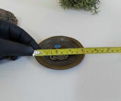 Antika Osmanlı Tuğralı Nazarlık - Tuğra ve Nazar Biblo - Mini Boy Masa Üzeri Nadir nazar biblo - 003