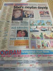 SABAH MELODİ GAZETESİ VE SABAH TELERAMA GAZETESİ KADINLARA ÖZEL - 13 Nisan 1993 -Karikatürler-Walt Disney/Boncuk-Mort Walker-Dick Browne/Bizim Aile-Tom Armstrong/Marvin-Graham Allen-John Dodd/Kral Kedi-Süleyman Turan/Dön Artık-Astroloji-Bülent Kısa-Klinik-Meltem Pusat-Telerama Programı-Sabah Filmleri-Öğlen Filmleri-Akşam Filmleri-Erdoğan Sevgin-eurovision-Uğur yücel-süleyman demirel-nurdan torun-işte müzik işte eğlence-hüsamettin cindoruk-mete akyol-güngör su-haftanın sohbeti-ömür gencer-demet akbağ-ali öztürk-hülya aksular-oktay keresteci-efes pilsen-ölüm oyunu-benim adım kerim-yılmaz güney-birsen menek-yıldırım gencer-her gönülde Bir aslan yatar-zeki Alasya çizgi Metin akpınar-selma güneri-hulusi kentmen-kaderin oyunu-nuri sesigüzel-türkan şoray-mehmet ülgen-osman sezen-kadir inanır-perihan savaş-ahmet mekin-eşref kolçak-yeşilçam-dündar yiğit-sibel turnagöl-ayşegül burçak-karşı karşıya-laf lafı açıyor-atilla içli-Nevşehir belediye başkanı-herkese günaydın-çevre aktüel-istanbul efendi