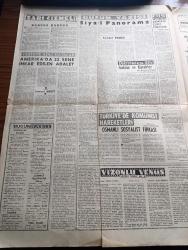 Son Havadis Gazetesi - 2 Haziran 1961 - Gazeteler Hadiseleri Tek Taraflı Göstermemelidir - Olaylar Gazetenin Takip Ettiği Siyasete Uymuyorsa O Siyaset Değiştirilmelidir - Tevfik İleri'nin Kızı Ve Akrabaları Fotoğraf - Sipahioğlu Gençliği CHP Tahrik Etti Dedi - Yassıada Duruşmaları - Ahlak Yapısı Çirkin Bir Yazan Peyami Safa Köşe Yazısı - Sarı Çizmeli Yazan Adviye Fenik - Tarihte Adli Hatalar Yazan Leonard Knott Yazı Dizisi - Türkiye'de Komünist Hareketleri Hazırlayan İlhan Darendelioğlu Yazı Dizisi - Osmanlı Sosyalist Fırkası - Vizonlu Venüs Yazan John O'Hara Yazı Dizisi - Vatan Cephesi Davası - Opon Ağrı Kesici - İstanbul Üniversitesinde İmtihanlar Dün Başladı - Dünya Güreş Şampiyonası Bugün Başlıyor - Gazi Koşusu Yapılıyor - Altın Çivili Atletizm Yarışması - Galatasaray İki Maç İçin Adapazarına Gidiyor - Arı Hafiye Çizen Harry Smith - Tahta Bacak Çizgi Roman - Dümenço Çizen Yurdagün - Fenerbahçe Steogul Rossu İle Ekim'de Oynuyor - Beşiktaş'ın Oyuncu Deniyor - Dünyada Spor