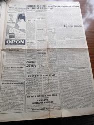 Son Havadis Gazetesi - 2 Haziran 1961 - Gazeteler Hadiseleri Tek Taraflı Göstermemelidir - Olaylar Gazetenin Takip Ettiği Siyasete Uymuyorsa O Siyaset Değiştirilmelidir - Tevfik İleri'nin Kızı Ve Akrabaları Fotoğraf - Sipahioğlu Gençliği CHP Tahrik Etti Dedi - Yassıada Duruşmaları - Ahlak Yapısı Çirkin Bir Yazan Peyami Safa Köşe Yazısı - Sarı Çizmeli Yazan Adviye Fenik - Tarihte Adli Hatalar Yazan Leonard Knott Yazı Dizisi - Türkiye'de Komünist Hareketleri Hazırlayan İlhan Darendelioğlu Yazı Dizisi - Osmanlı Sosyalist Fırkası - Vizonlu Venüs Yazan John O'Hara Yazı Dizisi - Vatan Cephesi Davası - Opon Ağrı Kesici - İstanbul Üniversitesinde İmtihanlar Dün Başladı - Dünya Güreş Şampiyonası Bugün Başlıyor - Gazi Koşusu Yapılıyor - Altın Çivili Atletizm Yarışması - Galatasaray İki Maç İçin Adapazarına Gidiyor - Arı Hafiye Çizen Harry Smith - Tahta Bacak Çizgi Roman - Dümenço Çizen Yurdagün - Fenerbahçe Steogul Rossu İle Ekim'de Oynuyor - Beşiktaş'ın Oyuncu Deniyor - Dünyada Spor